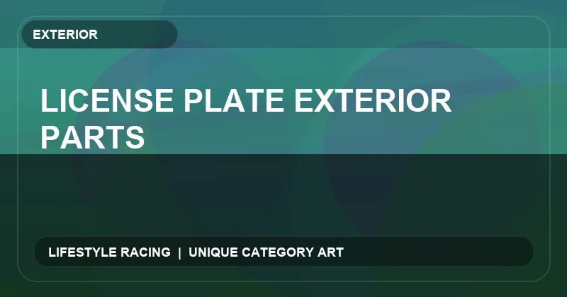 License Plate Exterior Parts